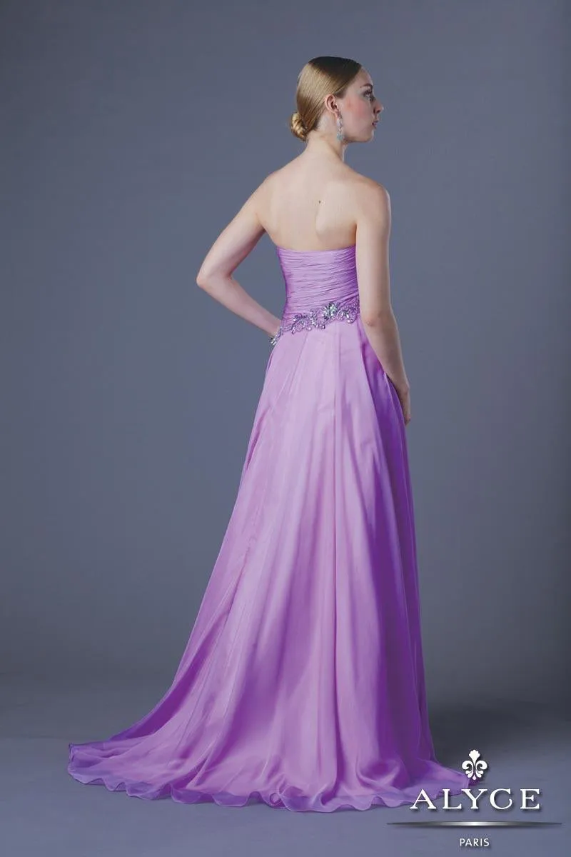 Alyce Paris 6231 Orchid Purple Chiffon Prom Dress - Size 10