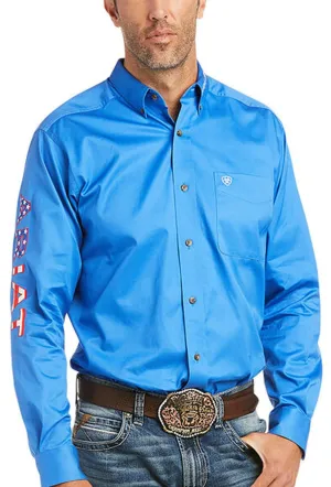 Ariat Men's Team Logo Twill Fitted Shirt