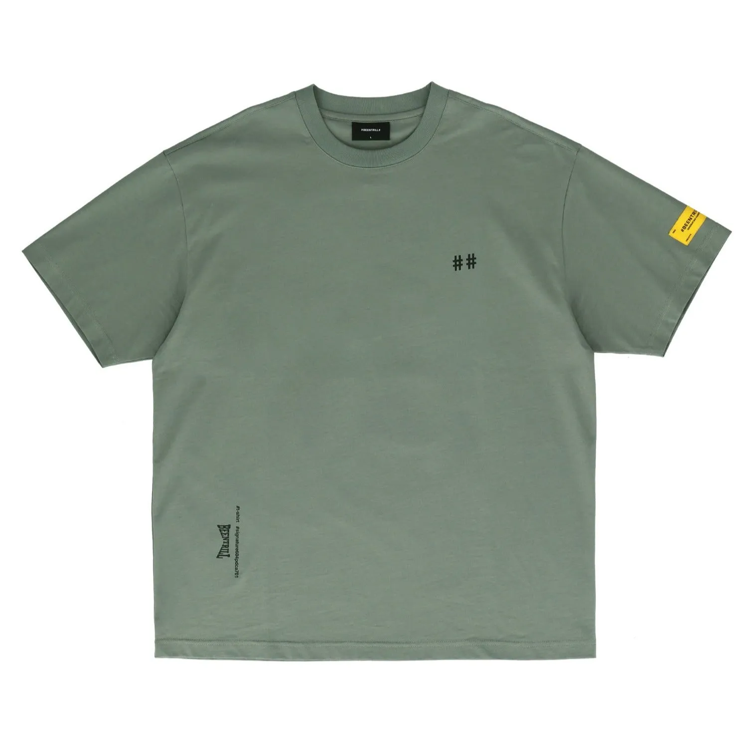 Been Trill Tape Logo Tee Khaki