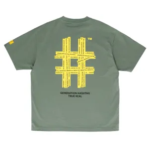 Been Trill Tape Logo Tee Khaki