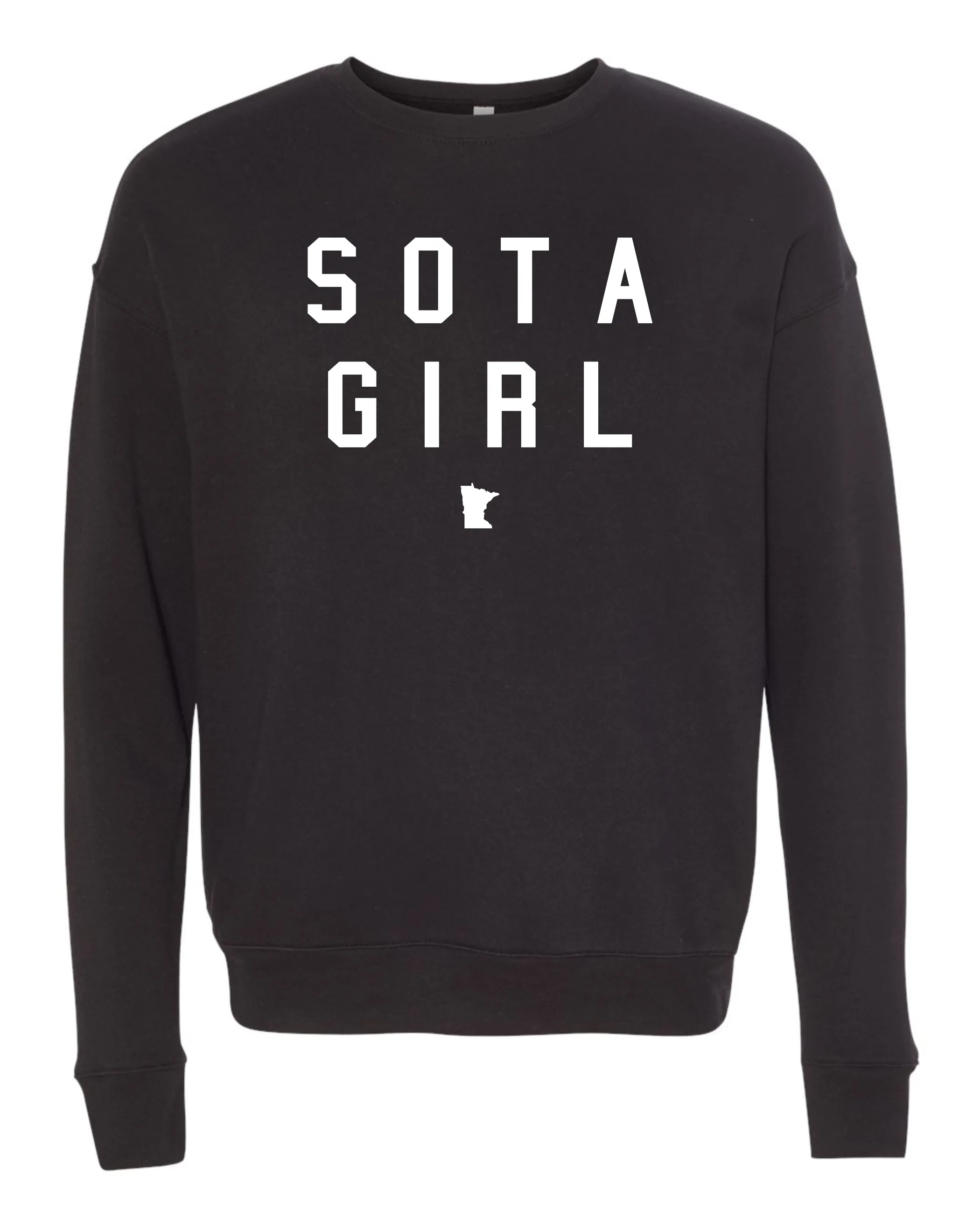 Black Sota Girl Crew Neck Sweatshirt - FINAL SALE