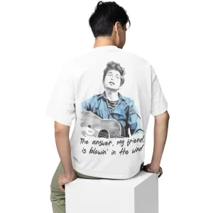 Bob Dylan Oversized T shirt - Blowin' In The Wind