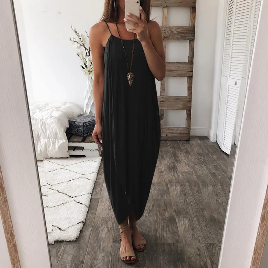 Boho Chic Spaghetti Strap Dress