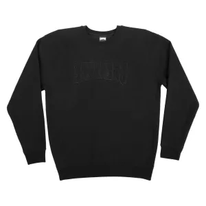 Creature Skateboards Mirror Logo Men's Creature Crew Neck Sweatshirt - BLACK