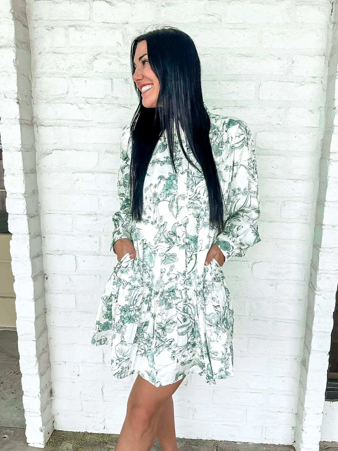 Finer Things Dress Green