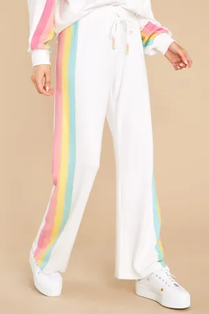 Free To Unwind White Multi Pants