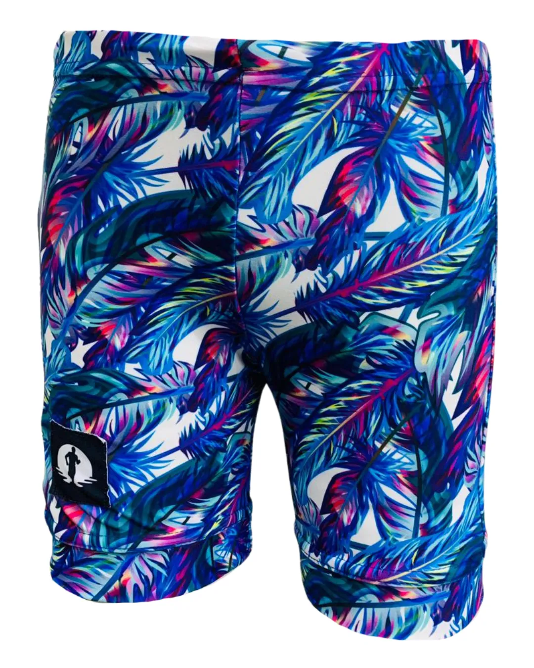 Kids High Waist Funky Pants - Feathers