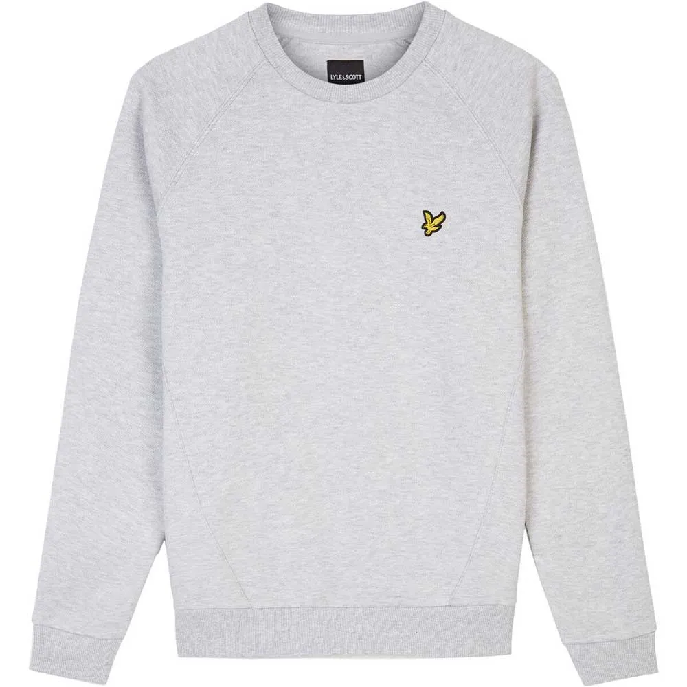 Lyle & Scott Crew Neck Raglan Pique Sweatshirt  - Grey ML1249VTR