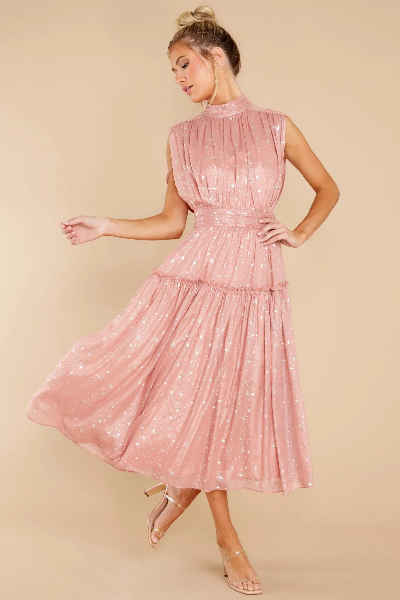 Magical Moments Rose Midi Dress