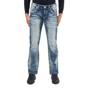 Rock Revival Men's Tad Boot Cut Straight Denim Jean