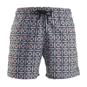 Swim Shorts - Geometric | Black & White