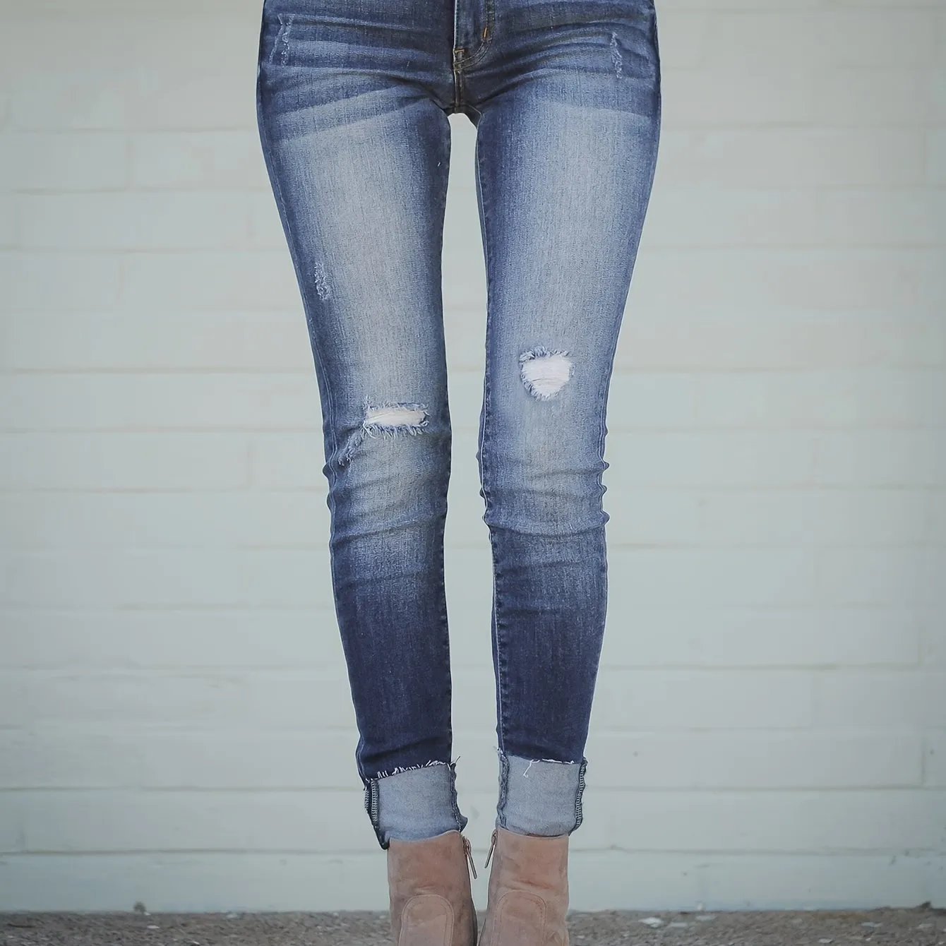 Womens Ripped Skinny Jeans  Distressed Stretchy and Stylish